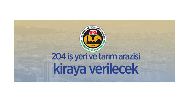 İzmir'de Vakıflar Bölge Müdürlüğüne ait 204 iş yeri ve tarım arazisi kiraya verilecek