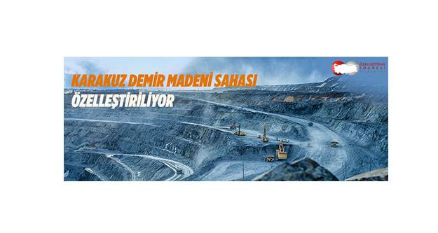 Karakuz Demir Madeni Sahası özelleştiriliyor