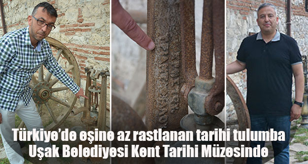 Türkiye'de eşine az rastlanan tarihi tulumba Uşak Belediyesi Kent Tarihi Müzesinde